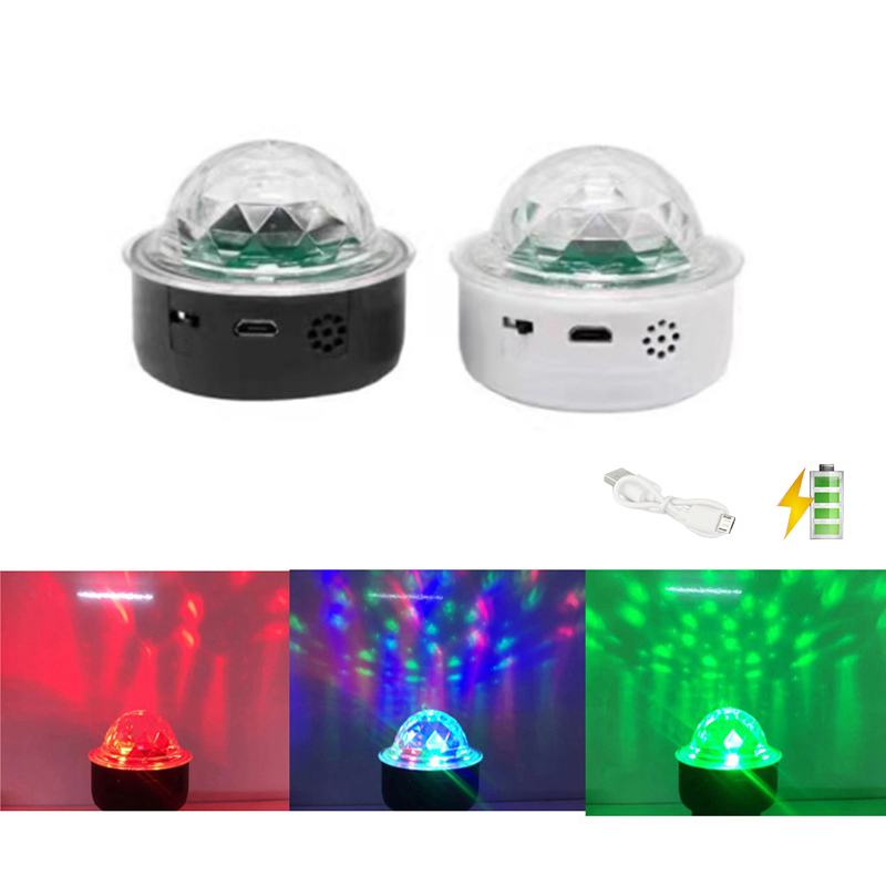 Lighting Effect Home Decor - 3 ワットミニ LED 効果ステージライトインテリアアンビエントライト装飾充電式レーザーディスコボール音声制御機能付き