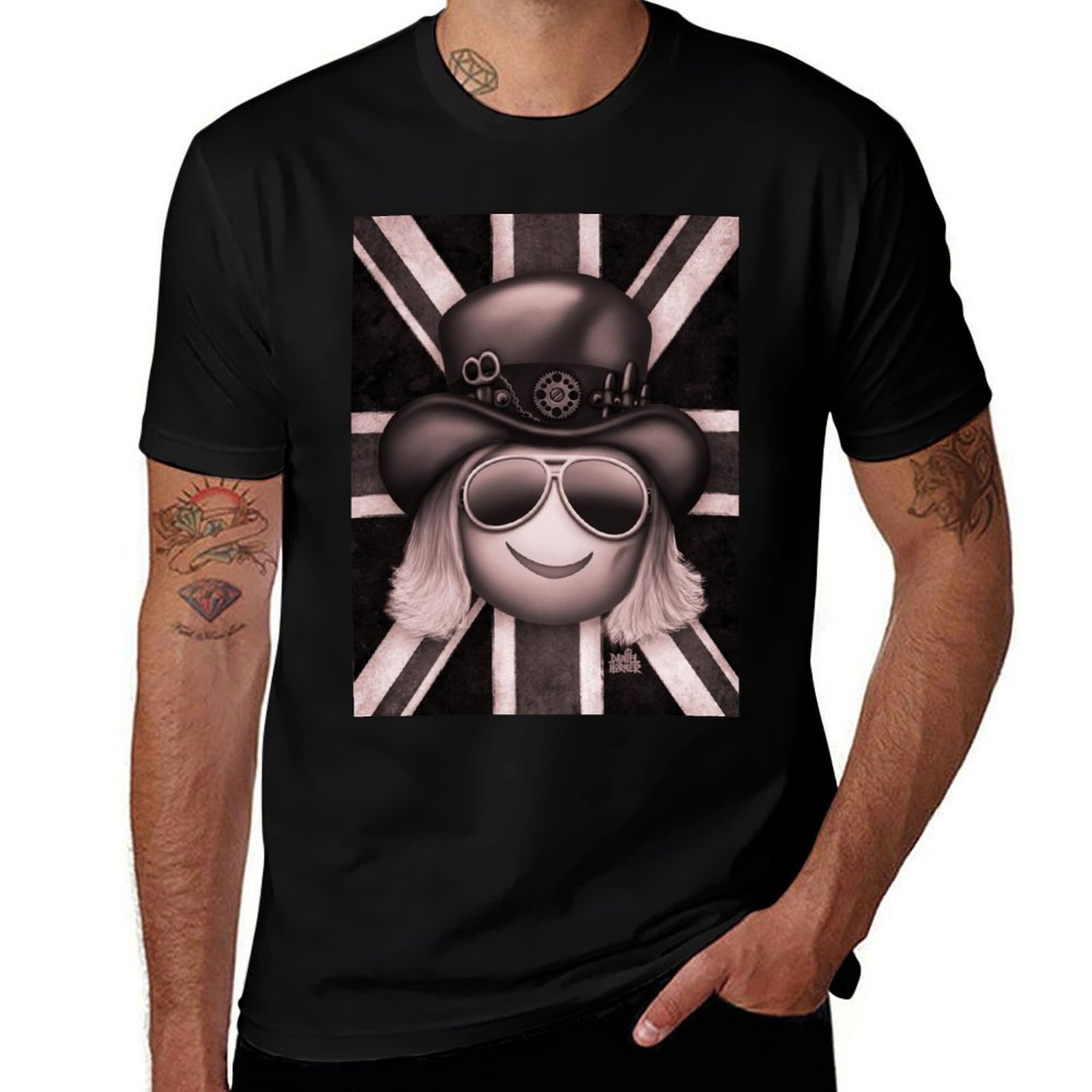 Union Lighting & Decor Reviews - Booji Extra - ユニオンジャック（モノクロ）Tシャツ カジュアルライトサマー半袖トップTシャツ