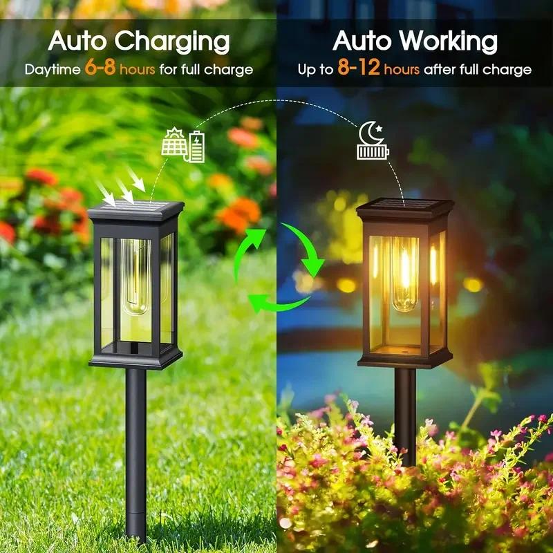 4個セット ソーラーパスウェイライト 屋外ソーラーライト ガ - Outdoor Lighting Wedding Decor のレビューと価格