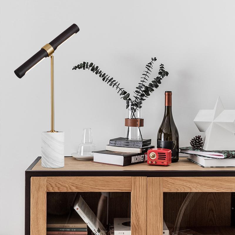 装飾テーブルランプ、デザイナーライト高級レザー大理石デスクラ - Decor Lighting Table Lamps のレビューと価格