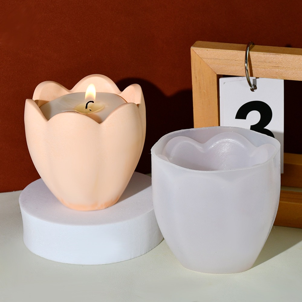 チューリップキャンドルホルダーシリコーン金型花樹脂石鹸箱作成 - Candle Holder Set のレビューと価格
