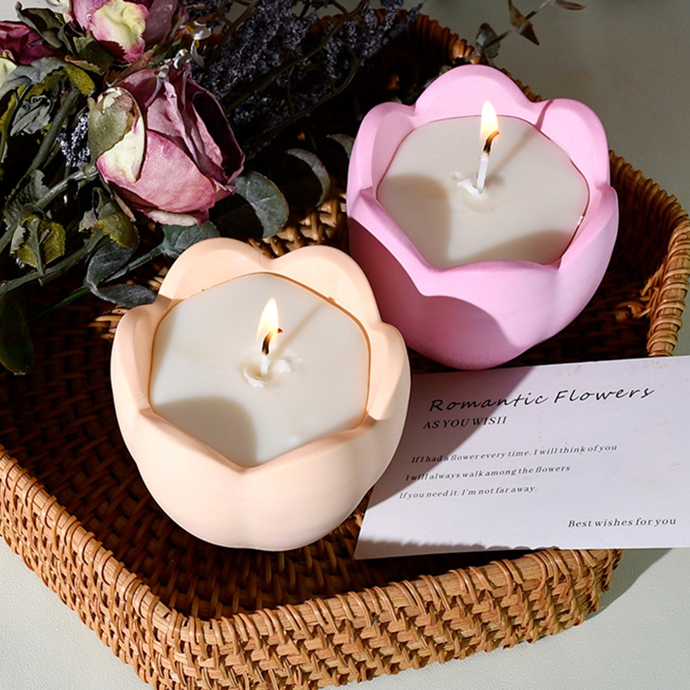 チューリップキャンドルホルダーシリコーン金型花樹脂石鹸箱作成 - Candle Holder Set のレビューと価格