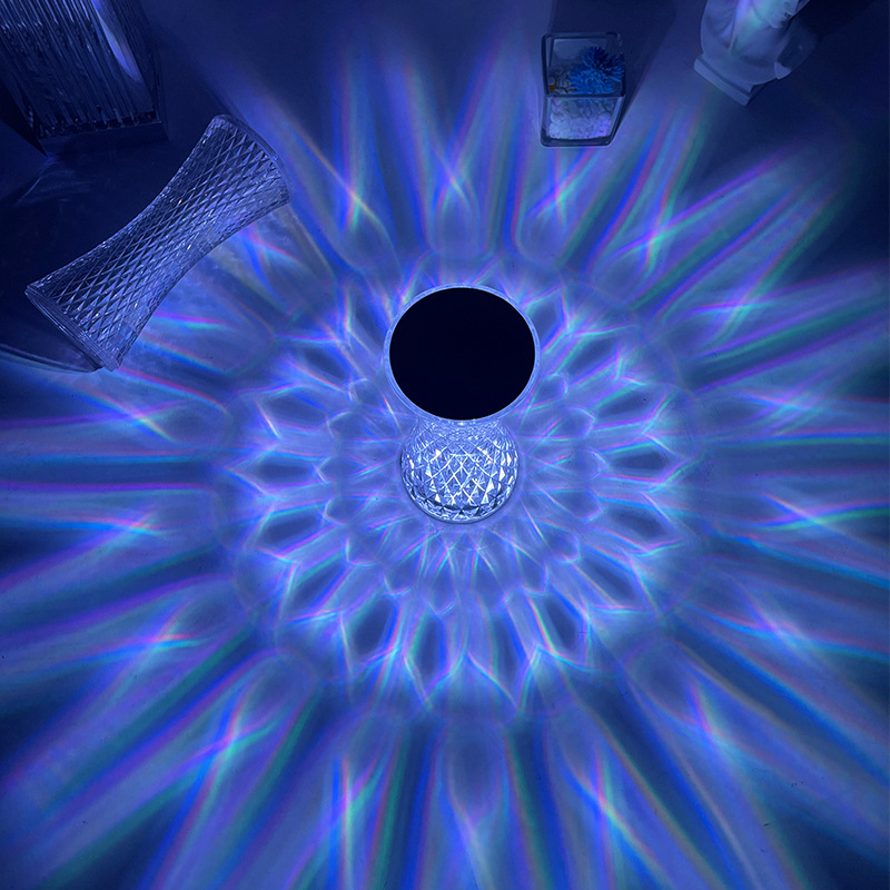 クリスタルベッドサイドテーブルランプクリスマスアクリル装飾ナ - Decor Lighting Table Lamps のレビューと価格