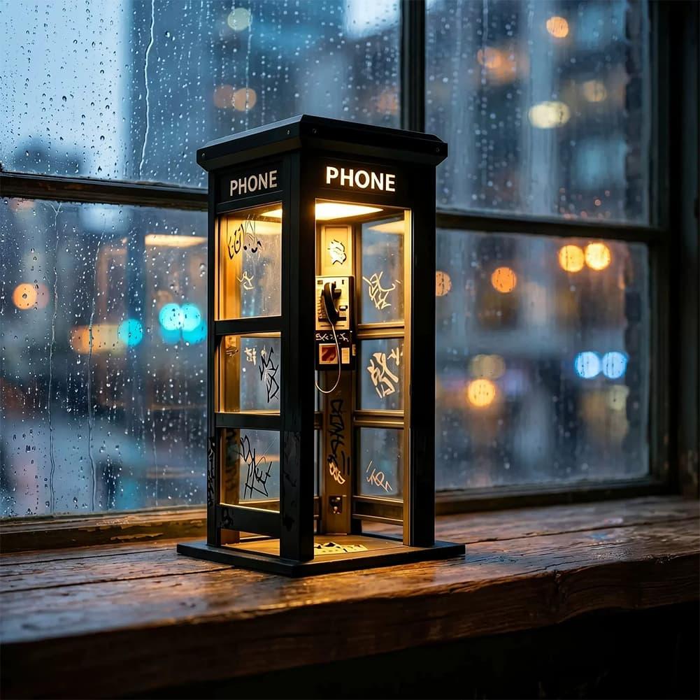 レトロな落書き電話ボックス型テーブルランプ ミニロンドン電話 - Decor Lighting Table Lamps のレビューと価格