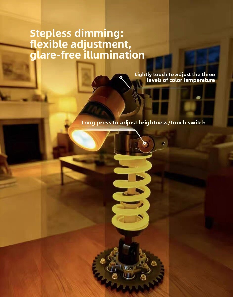 オートバイショックアブソーバーデスクランプ、パーソナライズさ - Unique Lighting Decor のレビューと価格