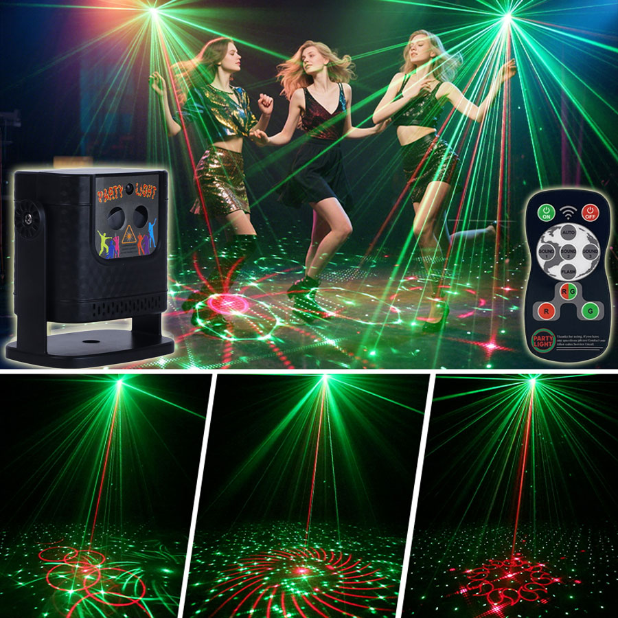 YSHR10 60パターン R&Gレーザー誕生日パーティーラ - Lighting Effect Home Decor のレビューと価格