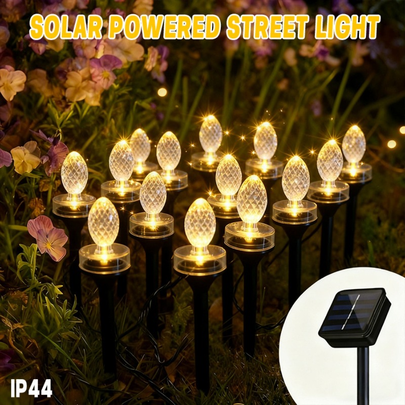 新しいソーラーガーデンランプ、20個のLEDソーラー装飾ラン - Outdoor Lighting Wedding Decor のレビューと価格