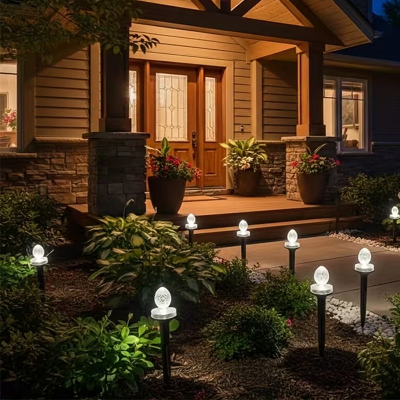 新しいソーラーガーデンランプ、20個のLEDソーラー装飾ラン - Outdoor Lighting Wedding Decor のレビューと価格