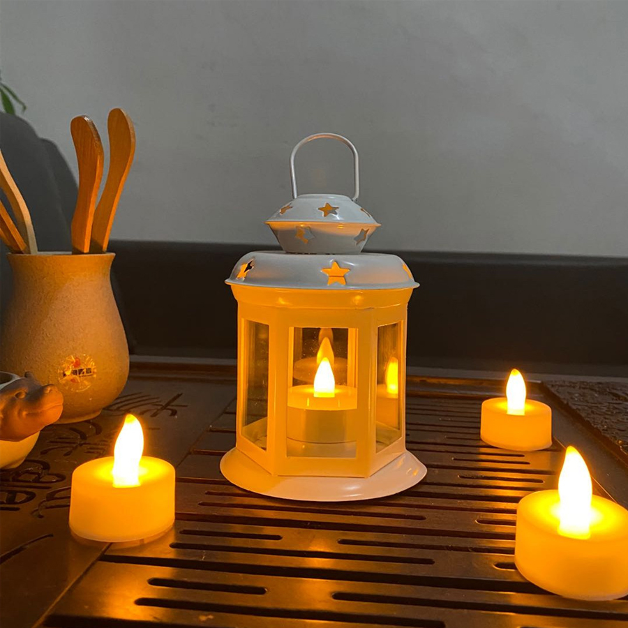 ハンギングキャンドルランプオーナメントガラスランタンメタルフ - Outdoor Lighting Wedding Decor のレビューと価格