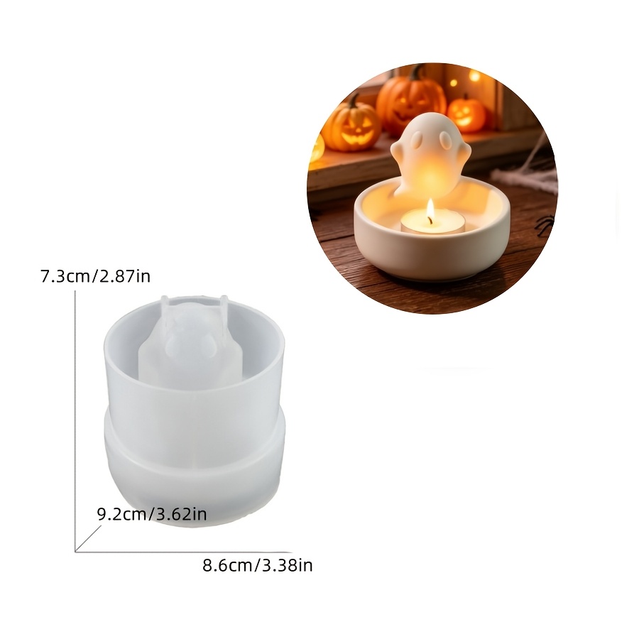 1個入り ハロウィン ゴースト型キャンドルホルダー飾り型 ド - Candle Holder Set のレビューと価格
