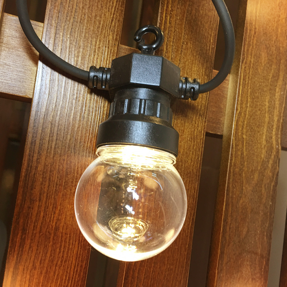 屋外グローブ LED クリアボールストリングライト、LED  - Outdoor Lighting Wedding Decor のレビューと価格
