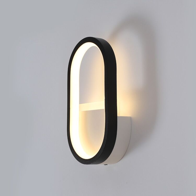 モダンな北欧LEDウォールランプ、ミニマリストブラック幾何学 - Decor Lighting Table Lamps のレビューと価格