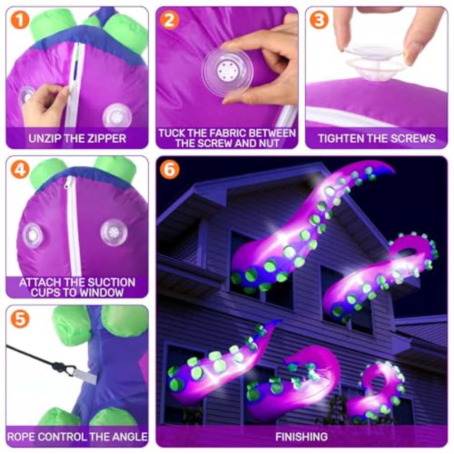 ハロウィンの窓飾り、屋外の庭や芝生のガーデンパーティー用、膨 - Outdoor Lighting Wedding Decor のレビューと価格
