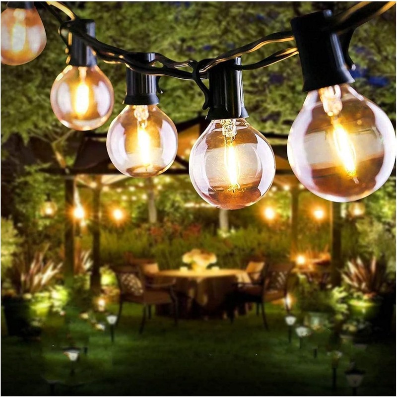 LED屋外ライトストリング 64フィート G40 ガーデンテ - Outdoor Lighting Wedding Decor のレビューと価格