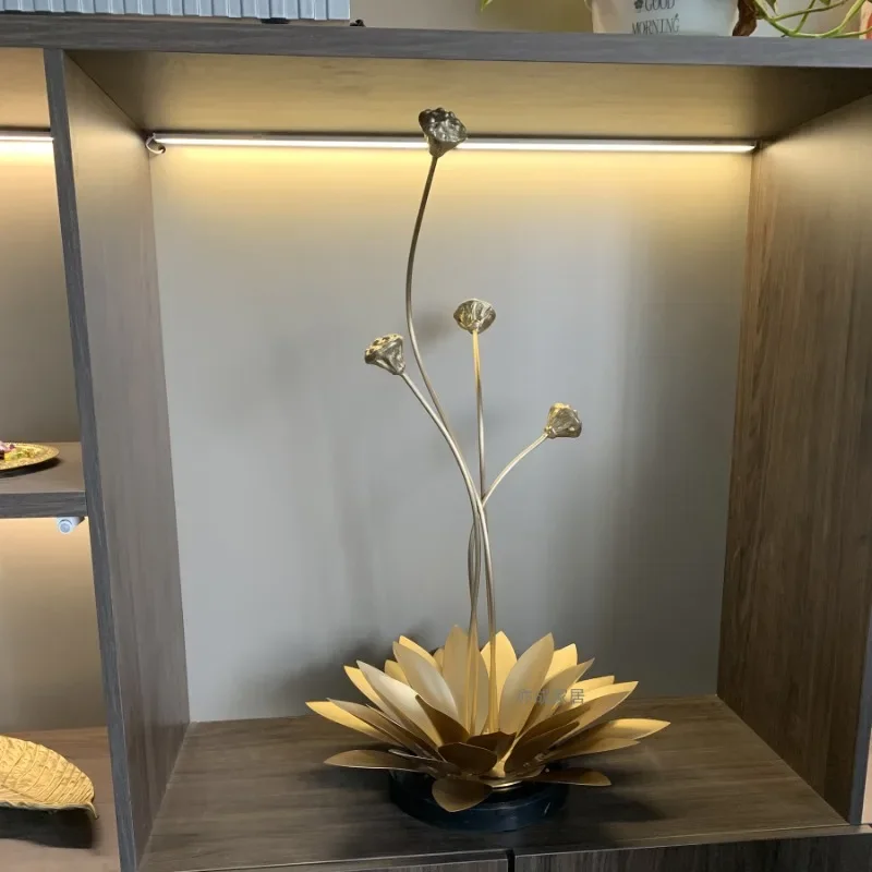 モダンでクリエイティブなライトラグジュアリー蓮の花の全銅製オ - Home Decor Lighting Wholesale のレビューと価格