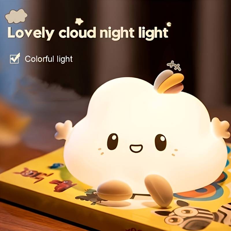 クラウドナイトライト、タッチコントロール調光、充電とタイマー - Decor Lighting Table Lamps のレビューと価格