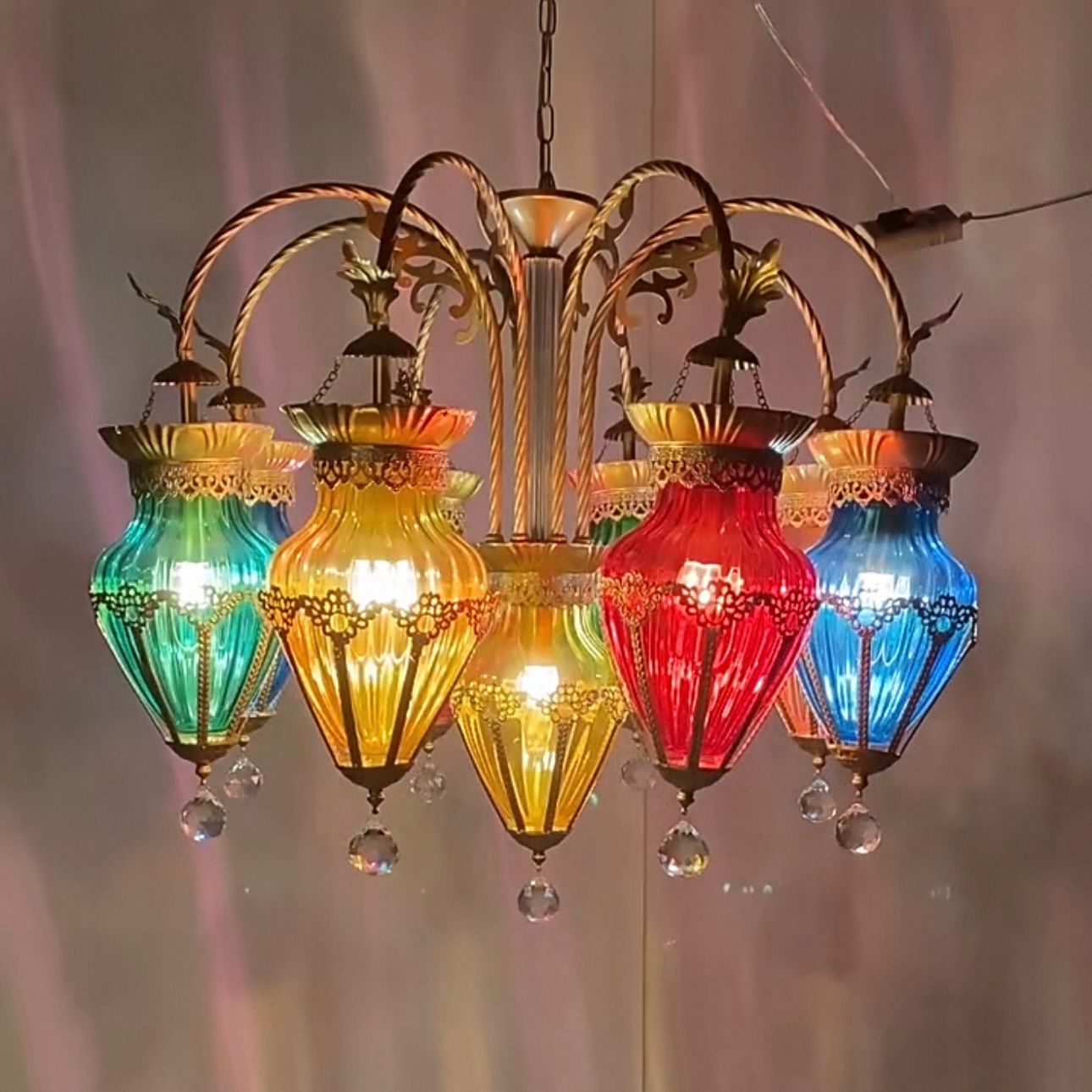 新しいシャンデリアアメリカンレストランクラブカラートルコラン - Ok Lighting Decor のレビューと価格