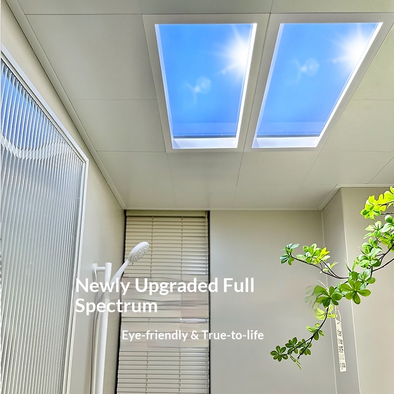 超薄型スマート一体型LEDスカイライト天井照明自然光効果キッ - Lighting Effect Home Decor のレビューと価格