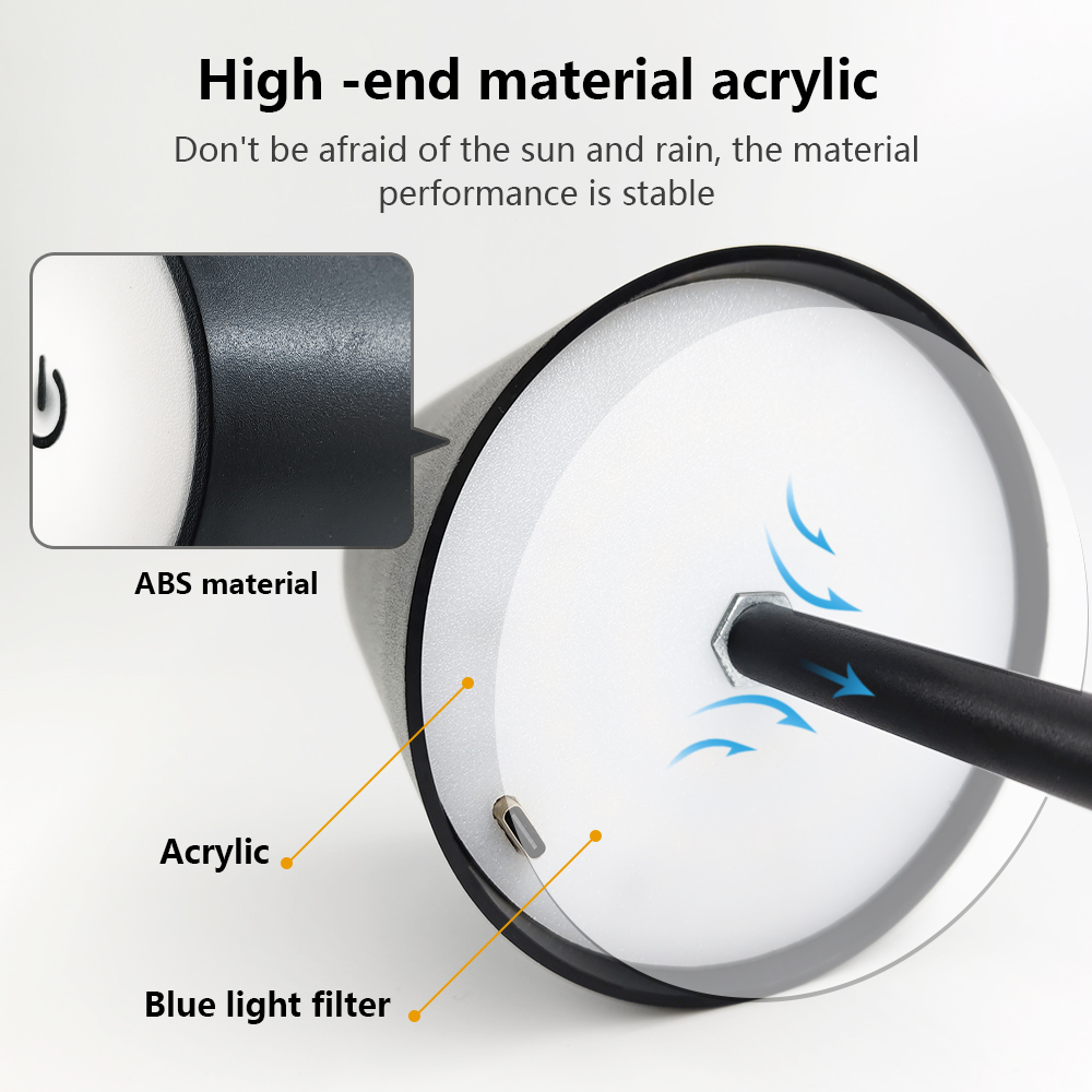 LED充電式デスクライトワイヤレステーブルランプ無段階調光タ - Decor Lighting Table Lamps のレビューと価格